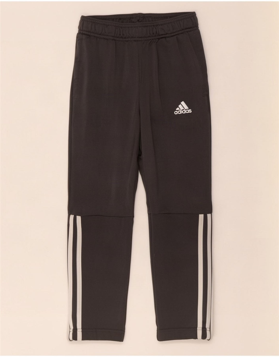 Chłopięce spodnie dresowe Adidas 7-8 lat, szary poliester
