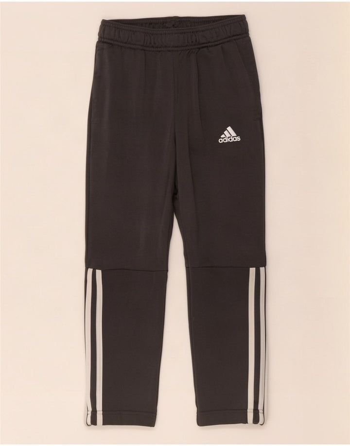 Chłopięce spodnie dresowe Adidas 7-8 lat, szary poliester