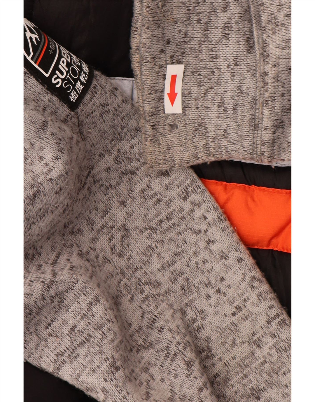 Męska kurtka wiatrówka z kapturem Superdry UK 38, średni czarny poliester