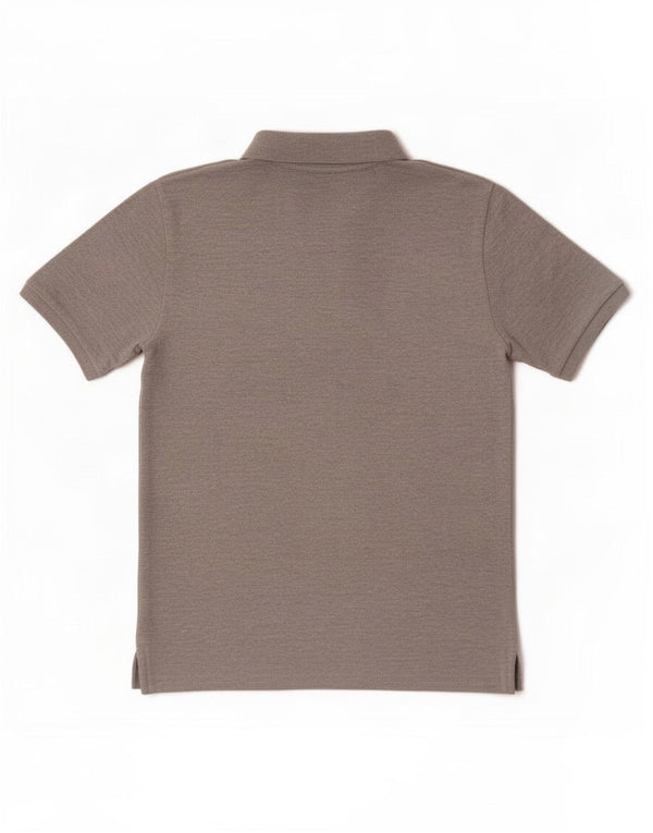 Polo Ralph Lauren Boys Polo Shirt 10-11 Years Medium Grey Flecked Cotton