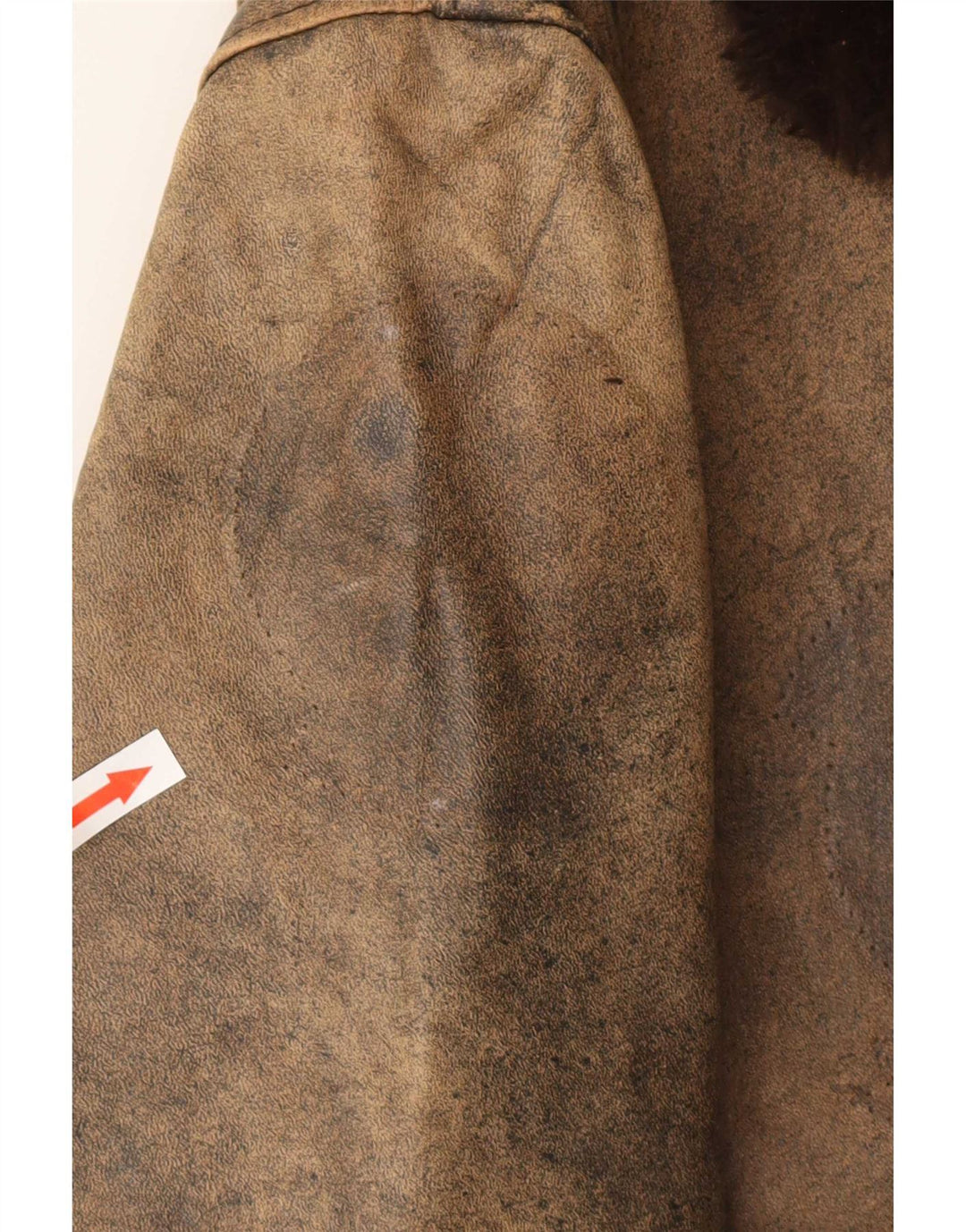 Męska skórzana kurtka lotnicza Schott Graphic Flight Aviator UK 42 XL, brązowa skóra