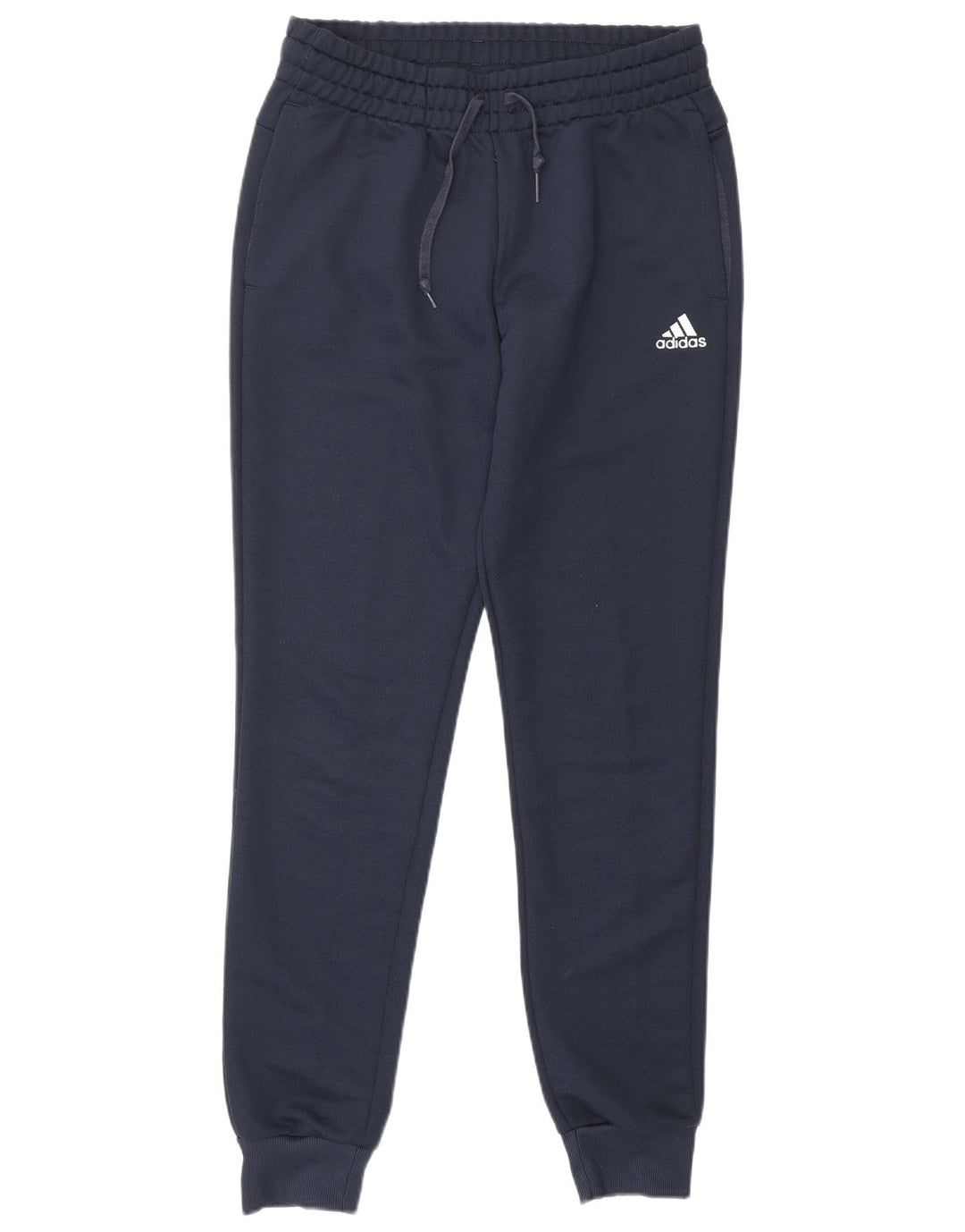 Damskie spodnie dresowe Adidas Joggers UK 8/10 Małe granatowe, poliestrowe