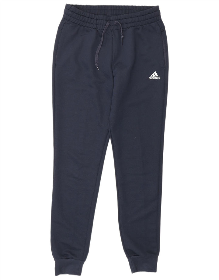 Damskie spodnie dresowe Adidas Joggers UK 8/10 Małe granatowe, poliestrowe