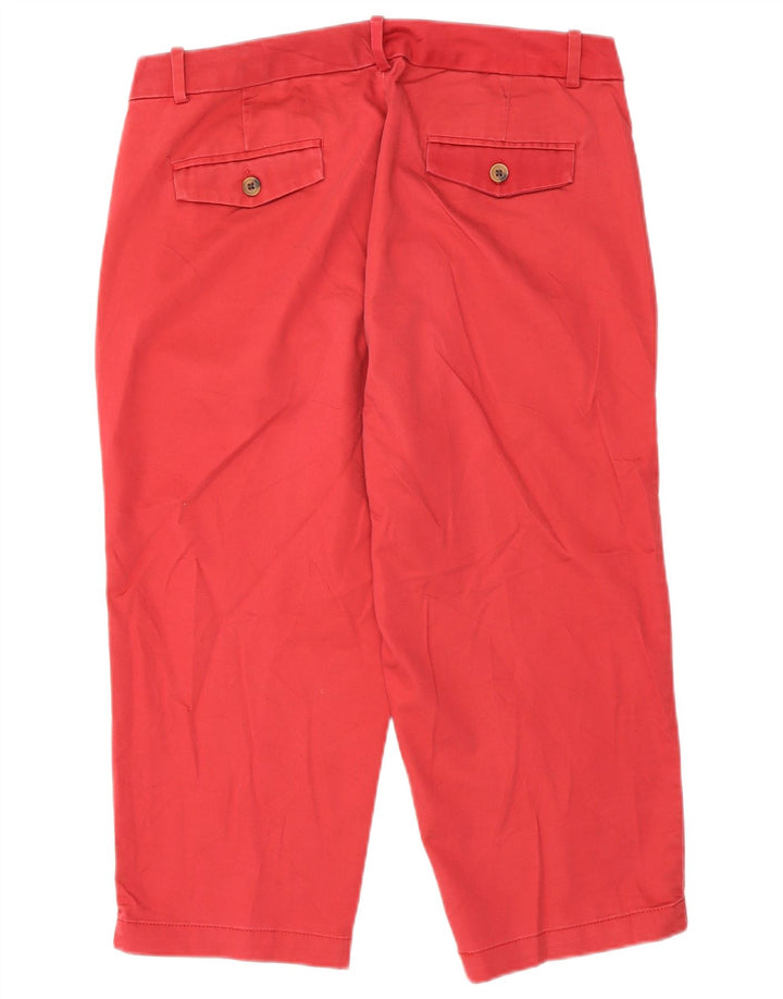 Damskie spodnie Capri Dockers US 8 Medium W30 L20 Czerwony poliester