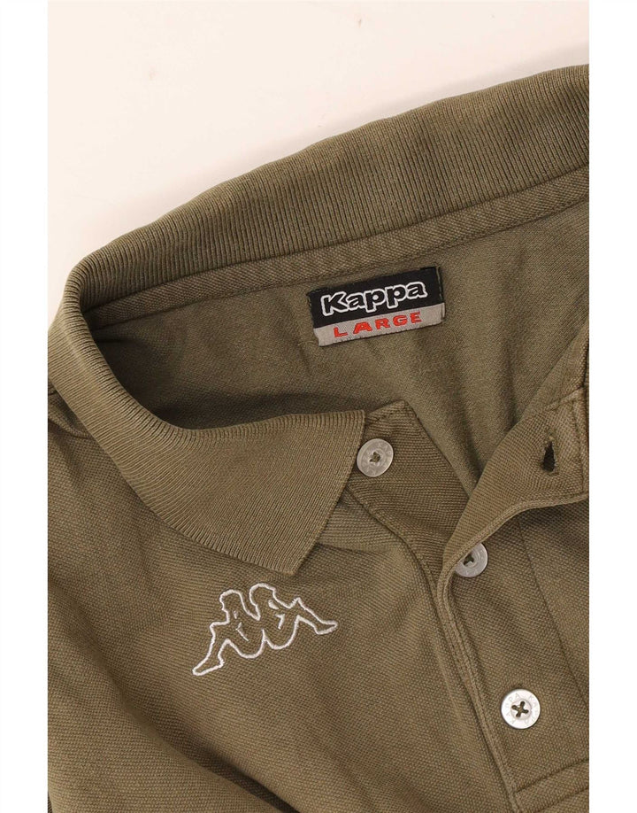 Męska koszulka polo Kappa, duża, khaki