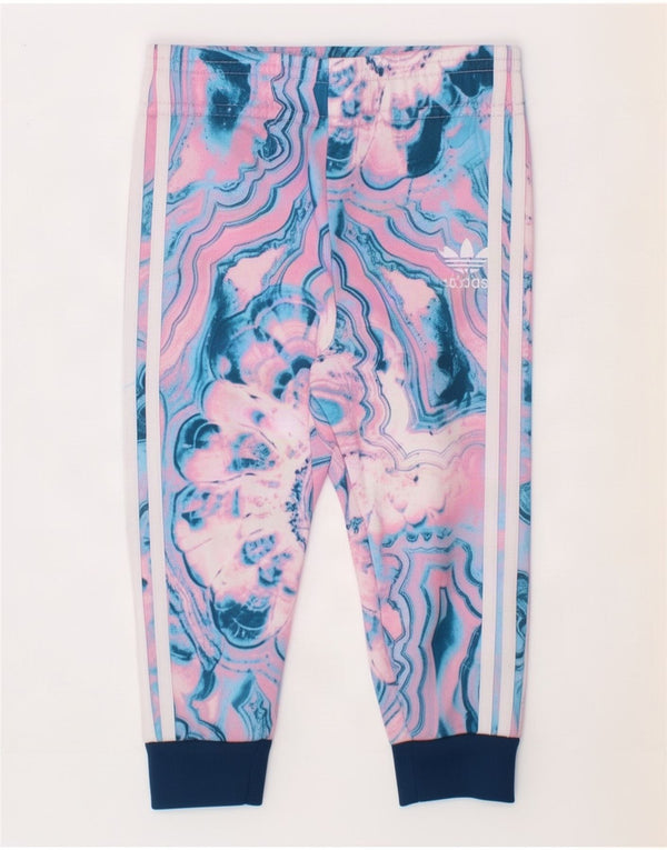 Spodnie dresowe Adidas Baby Girls Joggers 12-18 miesięcy Różowy Tie Dye