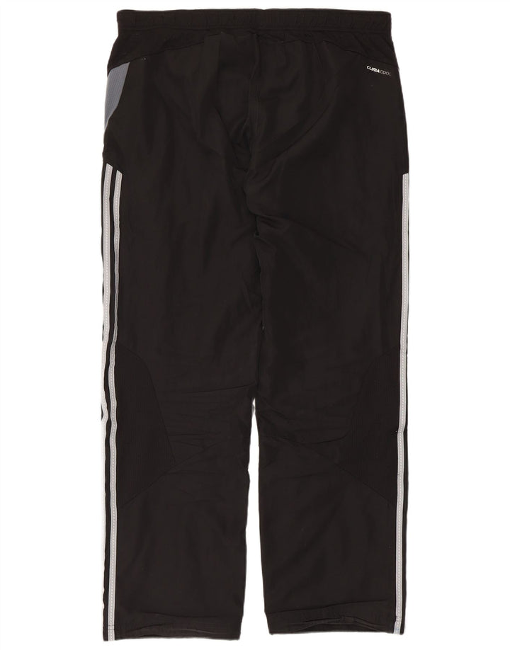 Męskie spodnie dresowe Adidas Climacool, duże, czarne, z blokami kolorów, poliestrowe
