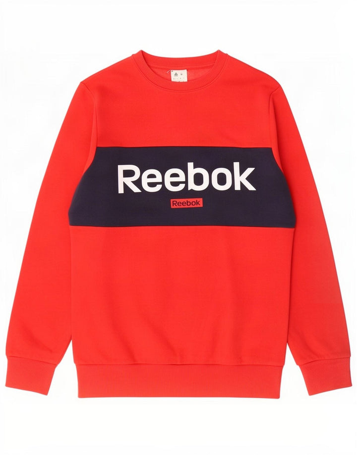 Męska bluza Reebok Graphic Jumper w kolorze średniej czerwieni