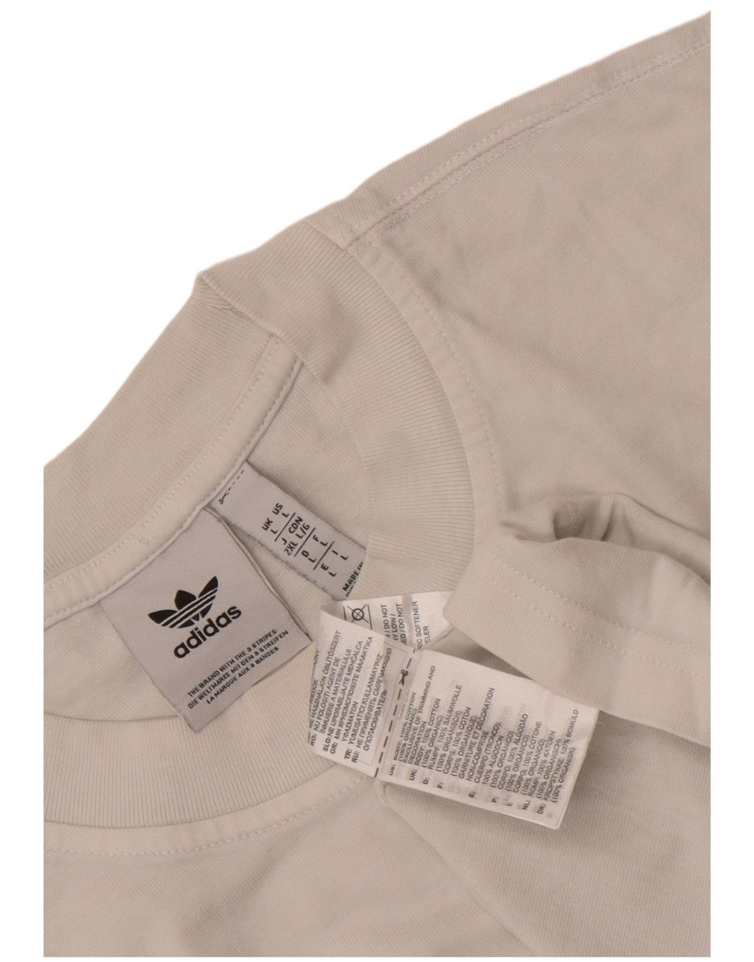 Adidas Męska Koszulka Top Duża Biała Bawełna