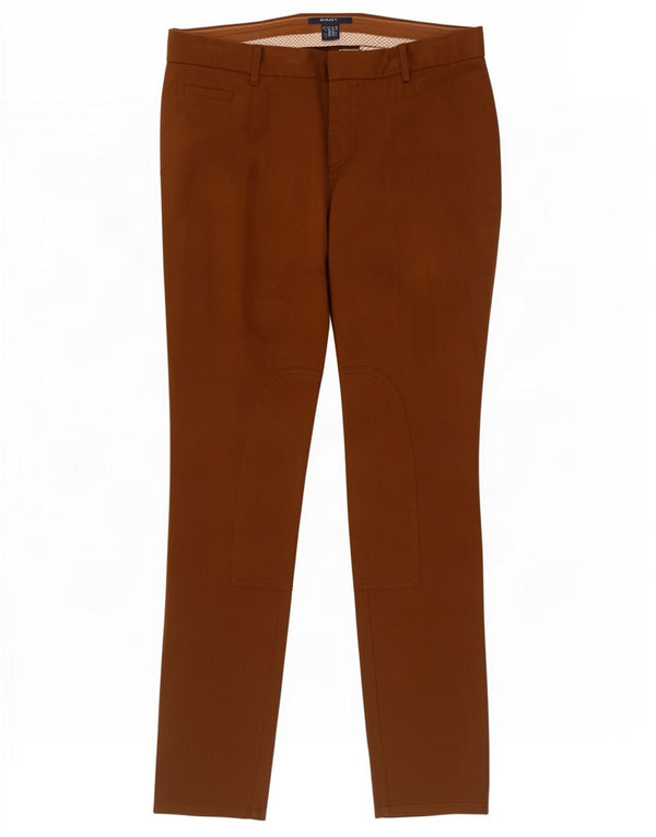 Spodnie damskie Gant Chino UK 16 Large W36 L33 Brązowa bawełna