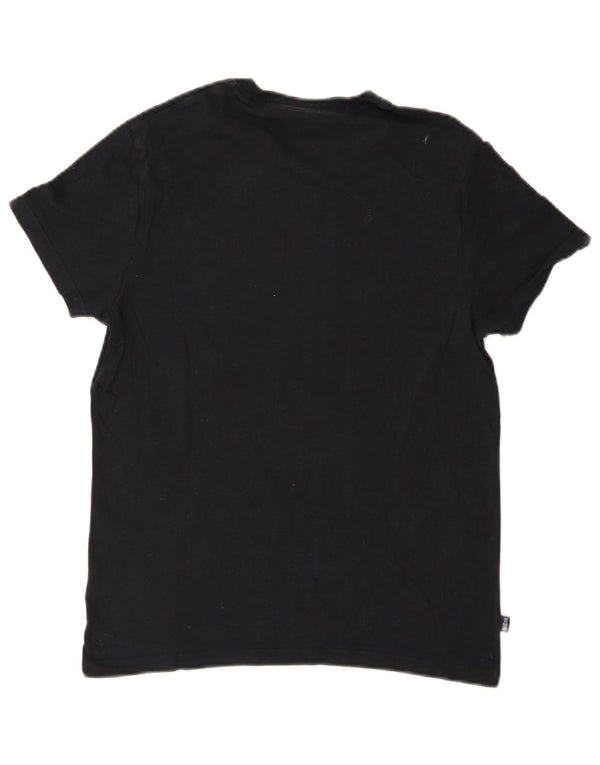 T-shirt męski Superdry, bawełniany, średni czarny