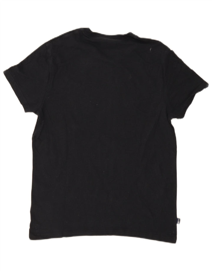 T-shirt męski Superdry, bawełniany, średni czarny