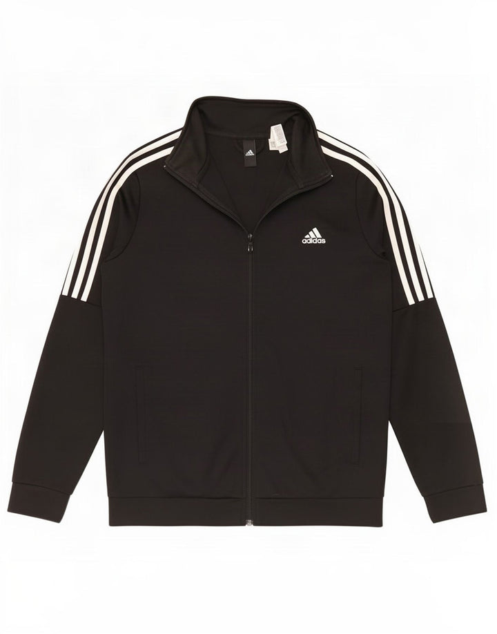 Damska kurtka dresowa Adidas UK 16/18, duża, czarna, poliester