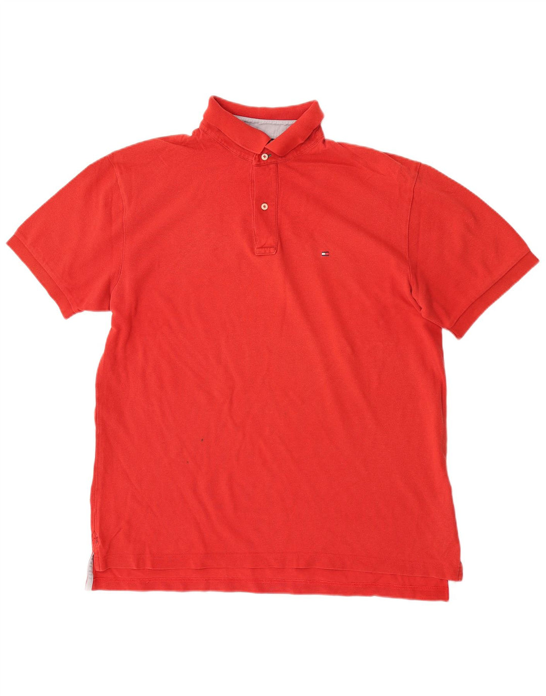 Męska koszulka polo Tommy Hilfiger, duża, czerwona, bawełniana