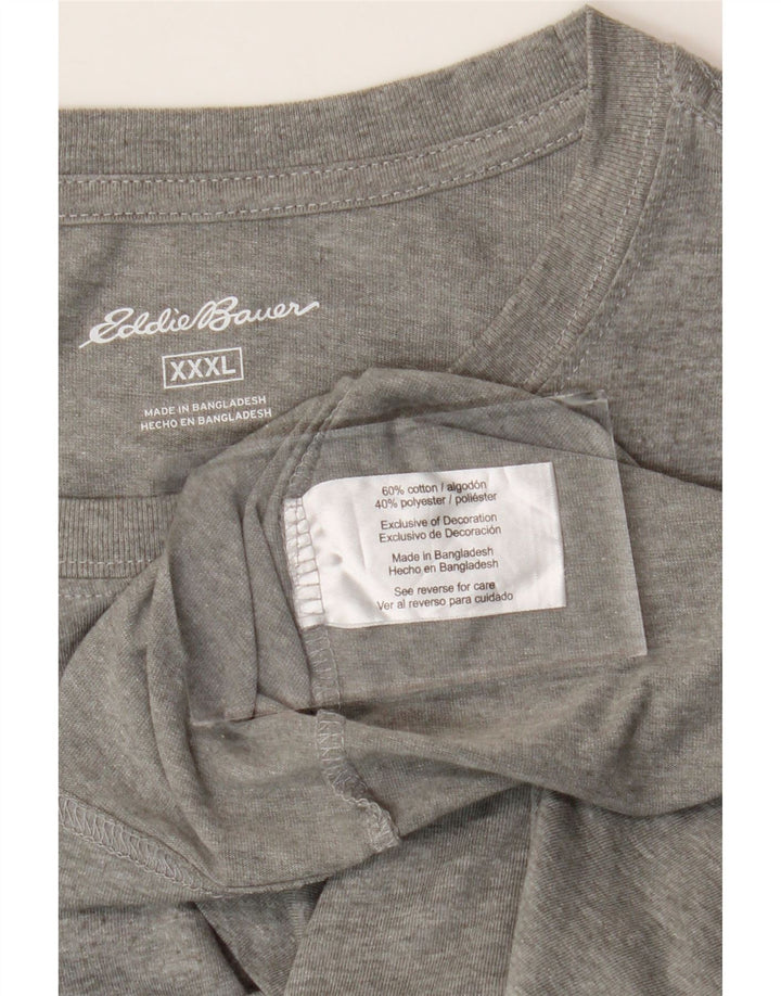 T-shirt męski Eddie Bauer, 3XL, szary, bawełniany