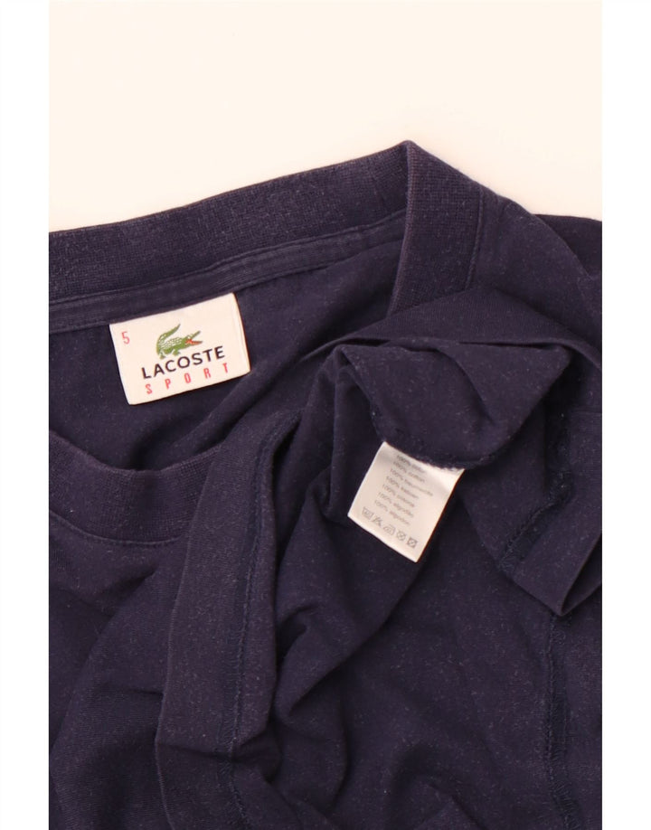 T-shirt męski LACOSTE, rozmiar 5, duży, granatowy, bawełniany