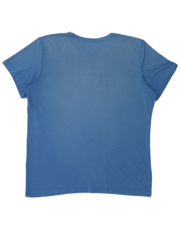 Adidas Męski T-shirt Climalite Graphic Top XL Niebieski