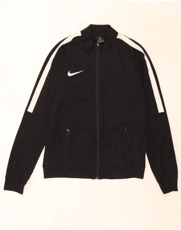 Męska kurtka dresowa Nike Dri Fit, średnia czarna, sportowa z blokami kolorów