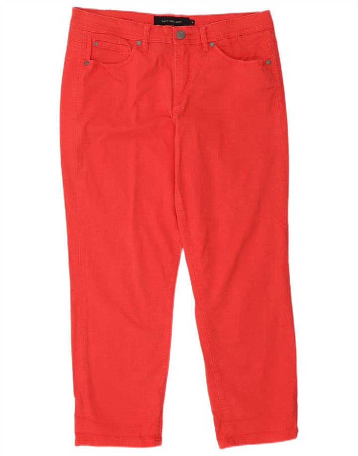 Jeansy damskie CALVIN KLEIN US 12 Large W32 L27 Czerwone