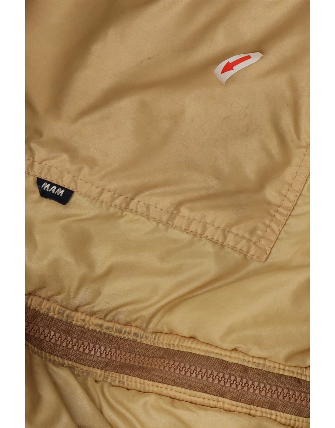 Dwustronna kurtka bomberka męska Vintage UK 36 Small Beige
