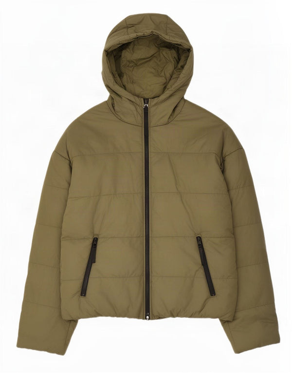 Damska kurtka Nike Therma-Fit Graphic, oversize, wyściełana, UK 10, mała, khaki