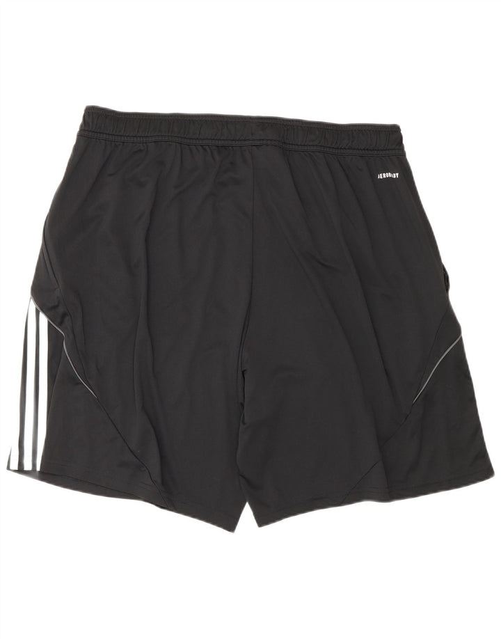 Męskie spodenki sportowe Adidas o regularnym kroju 2XL, czarny poliester