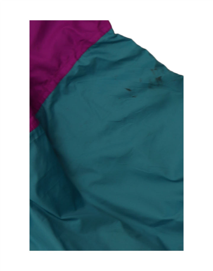 Damska kurtka przeciwdeszczowa z kapturem J JEANTEX UK 44/46 2XL Fioletowy blok kolorów