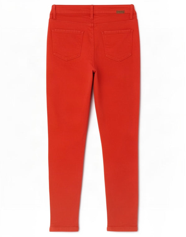 Damskie jeansy skinny Massimo Dutti EU 38 Small W28 L24 Czerwona bawełna