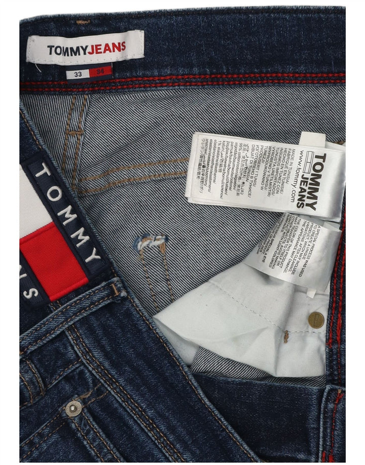Męskie jeansy slim fit Tommy Jeans W33 L34 Granatowa bawełna
