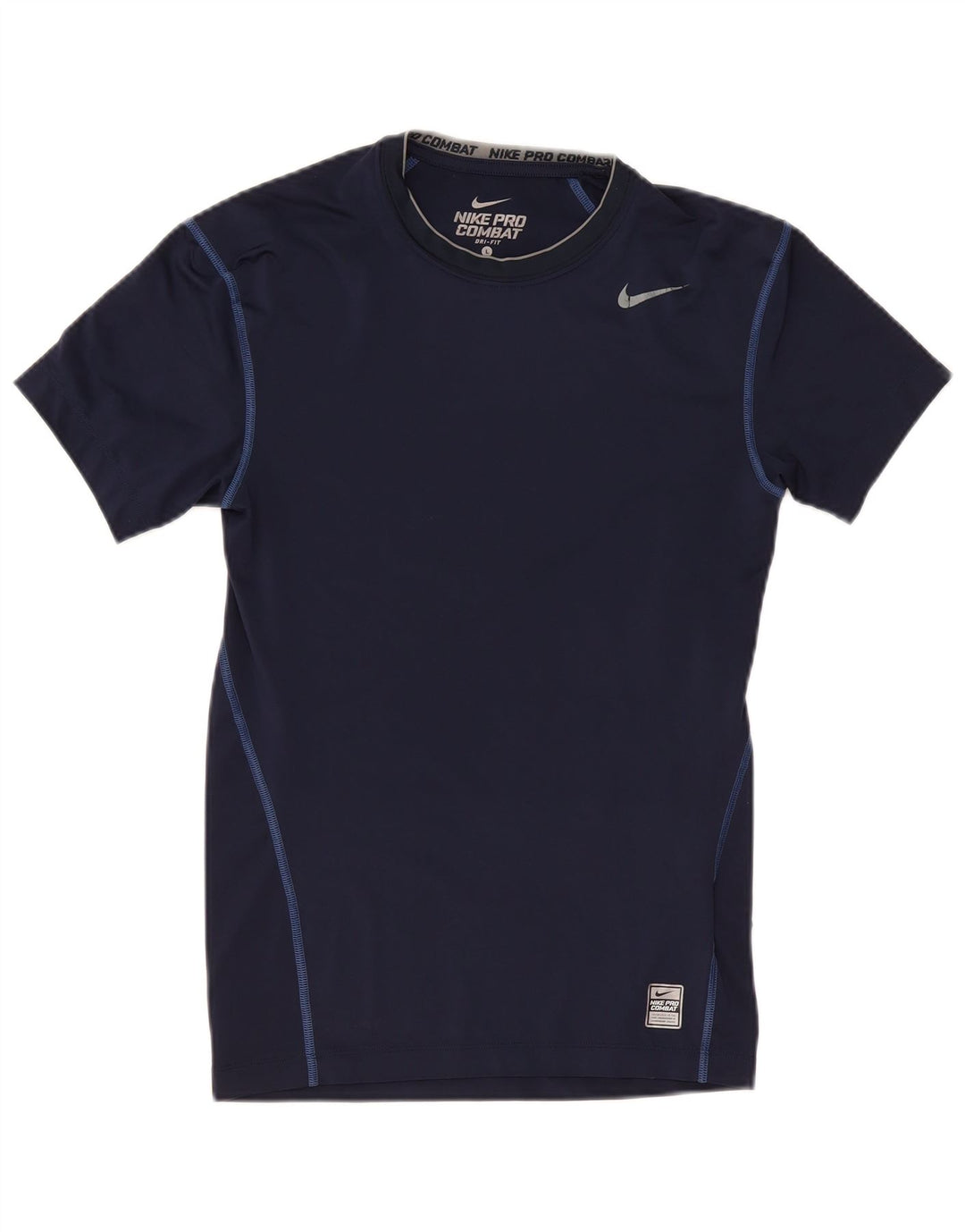 T-shirt męski Nike Pro Combat, duży, granatowy, poliester