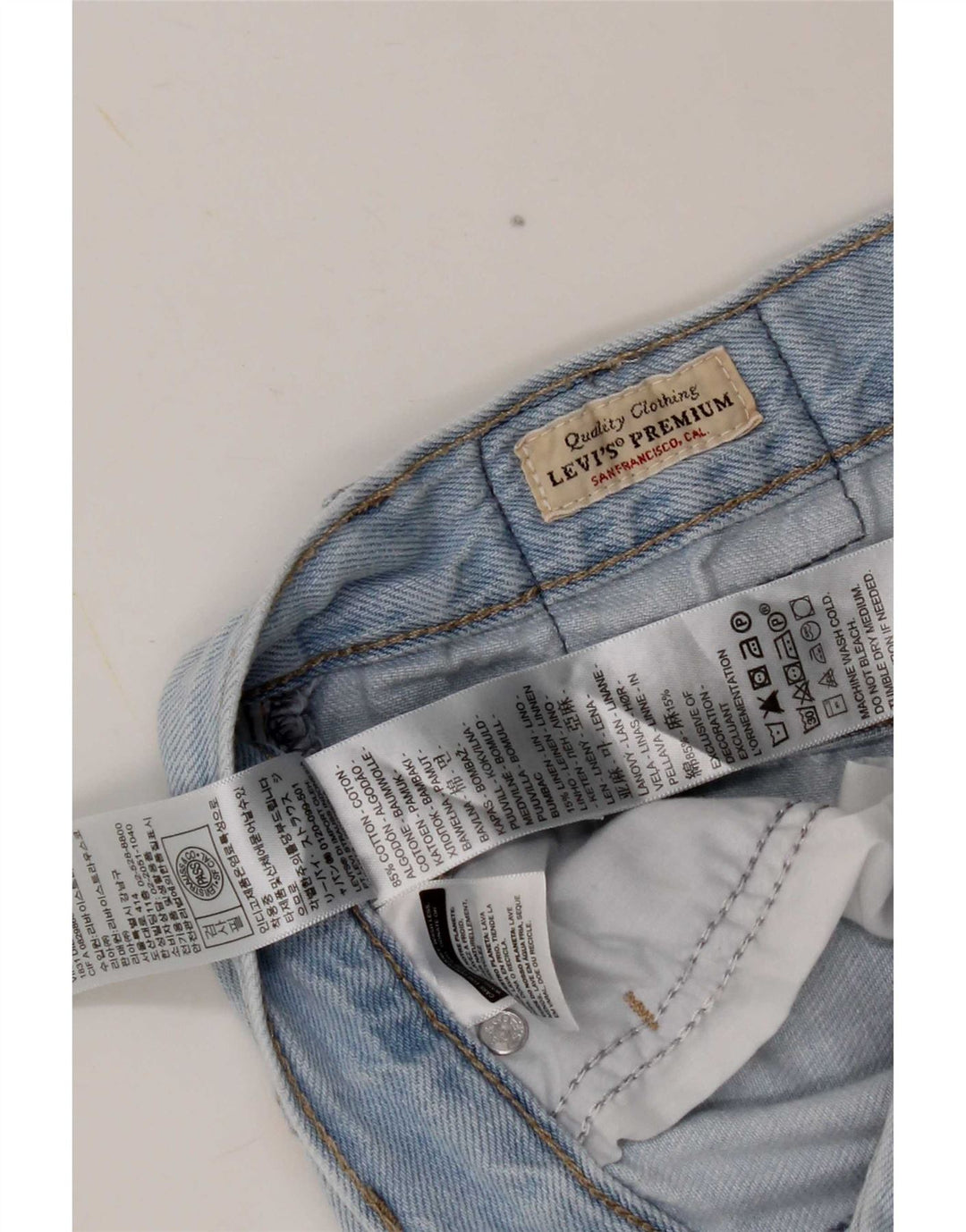Damskie dżinsy Levi's XL Straight W23 L29 Niebieskie bawełniane