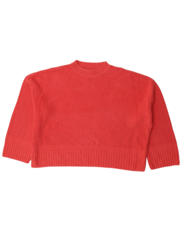 Damski sweter oversize BARBOUR z okrągłym dekoltem UK 12, średni róż