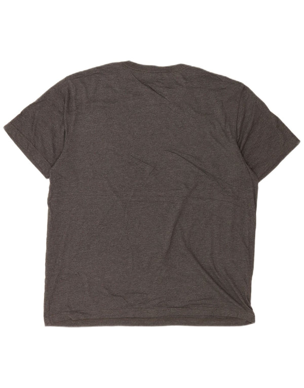 Męski T-shirt z grafiką Eddie Bauer, duży, szary, bawełniany