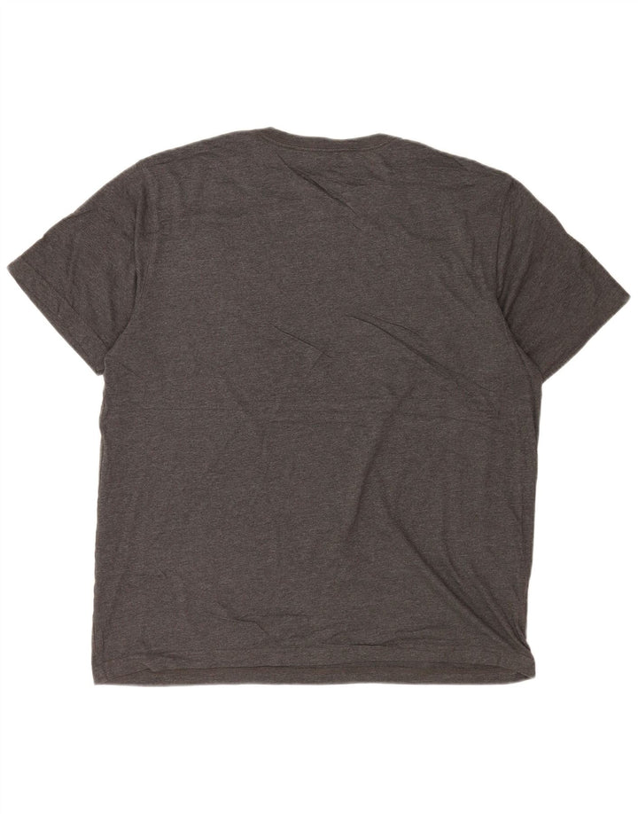 Męski T-shirt z grafiką Eddie Bauer, duży, szary, bawełniany