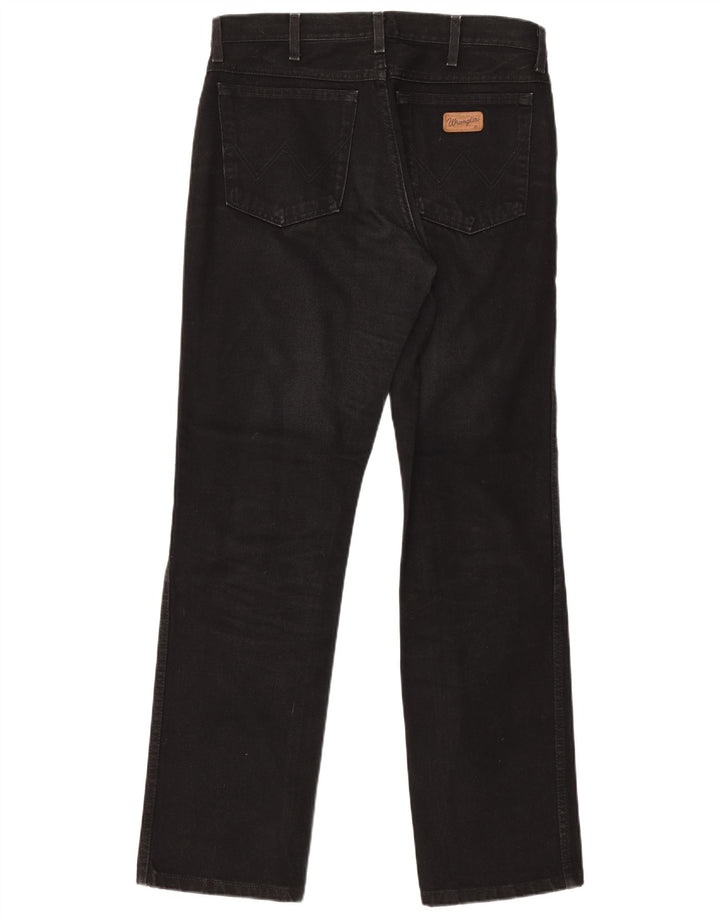 Damskie jeansy Wrangler Texas Straight W33 L32 Czarne bawełniane