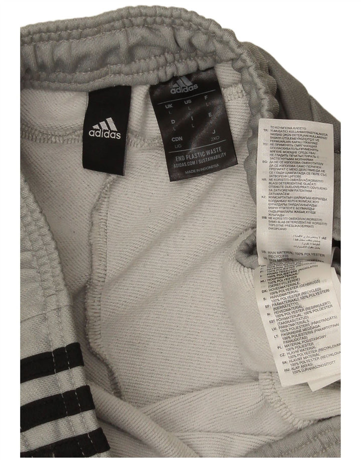 Męskie spodnie dresowe Adidas Aeroready, duże, szare, z poliestru