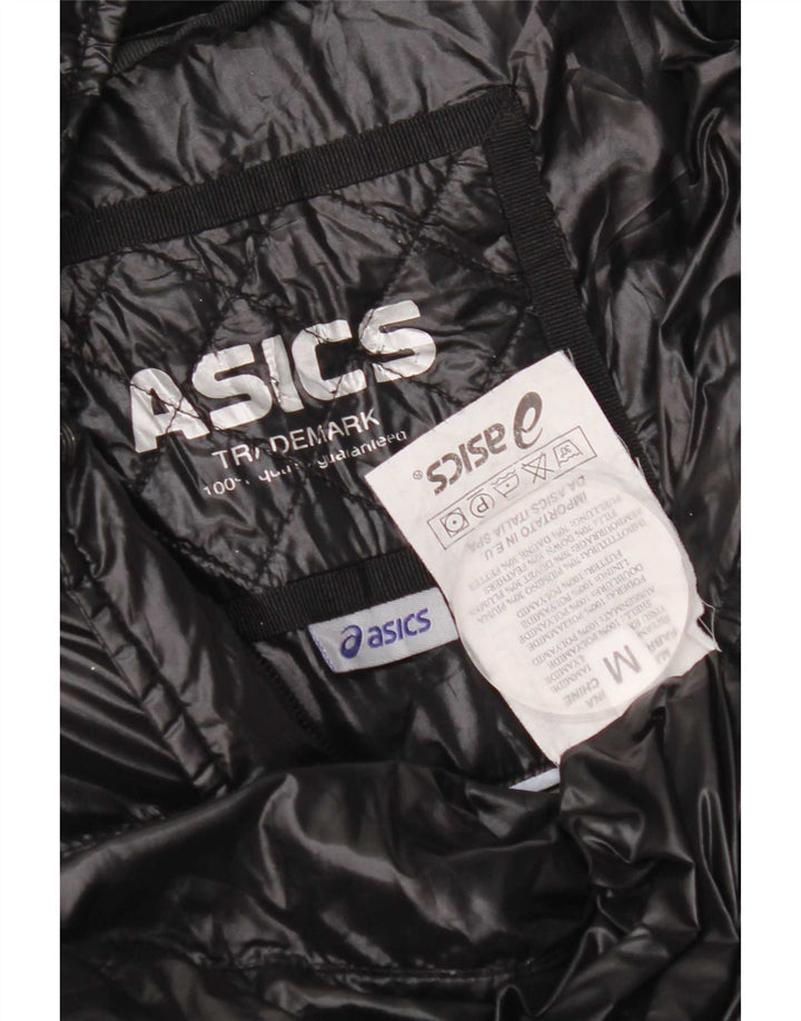 Damski płaszcz wyściełany Asics UK 14 Średni czarny nylon