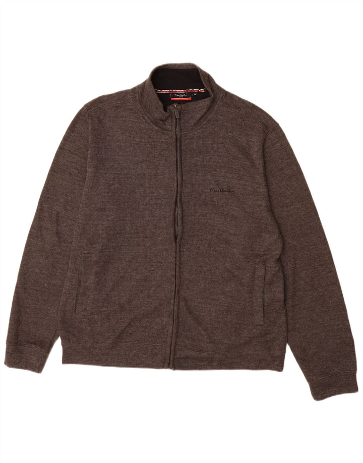 Męski sweter rozpinany Pierre Cardin XL, szara bawełna