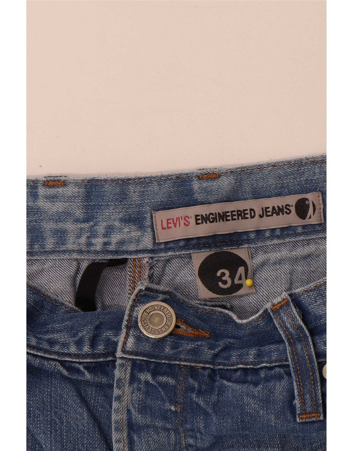 Męskie spodenki jeansowe Levi's W34, duże, niebieskie, bawełniane