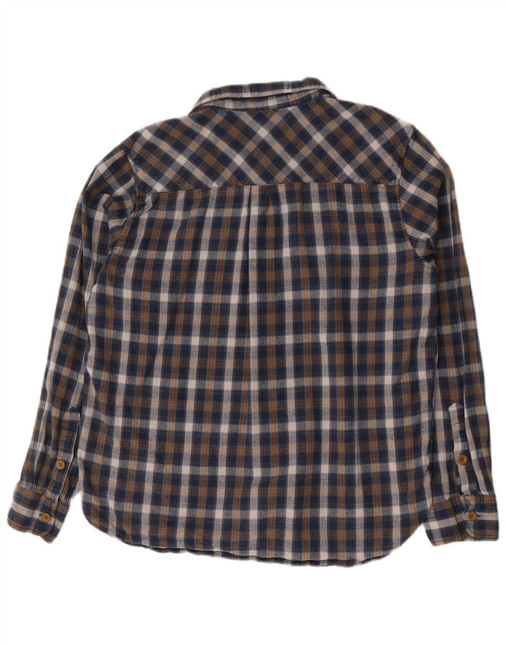 Męska koszula flanelowa Mountain Warehouse XL w niebieską kratkę, bawełniana