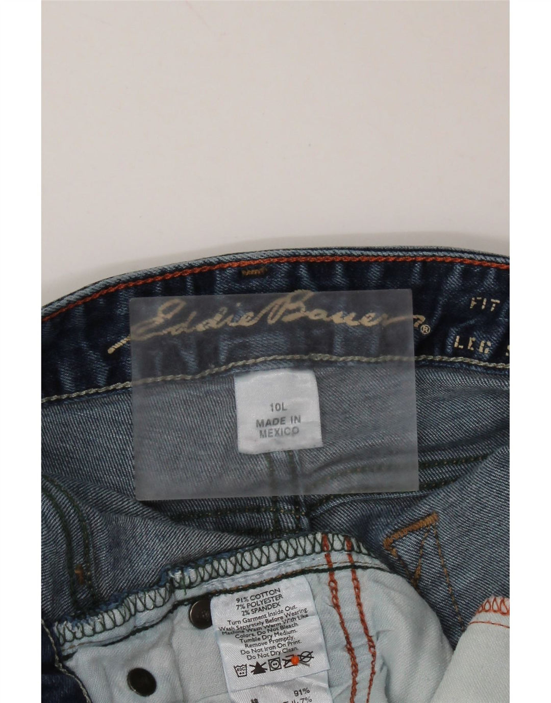 Jeansy damskie EDDIE BAUER Curvy Bootcut US 10 Large W32 L35 Niebieska bawełna