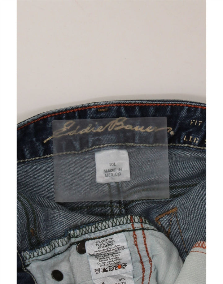 Jeansy damskie EDDIE BAUER Curvy Bootcut US 10 Large W32 L35 Niebieska bawełna