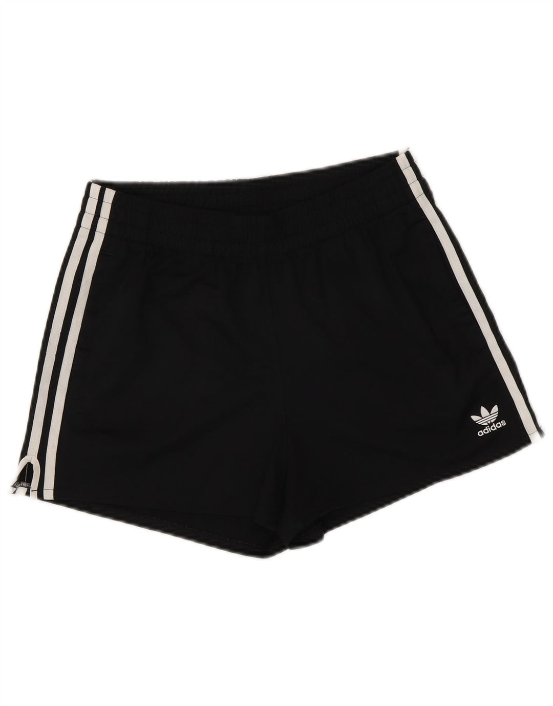 Damskie spodenki sportowe Adidas UK 10, małe, czarne, poliestrowe