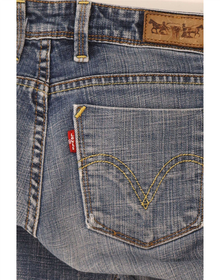 Damskie jeansy Levi's 627 Straight W28 L28 Niebieskie bawełniane