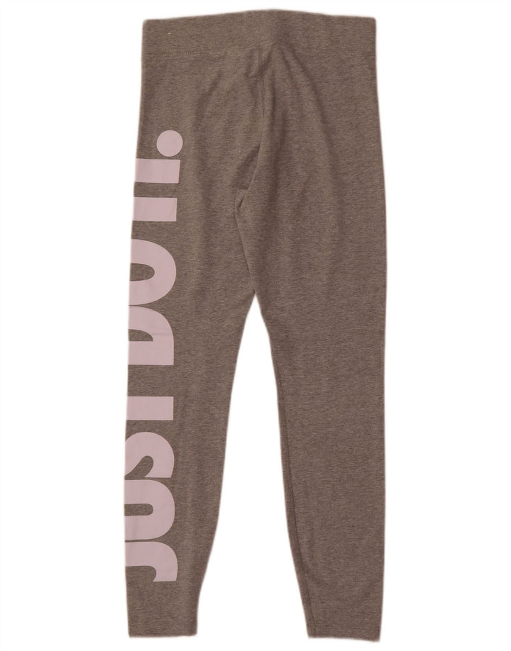 Damskie legginsy Nike Graphic UK 12, średnioszare, bawełniane