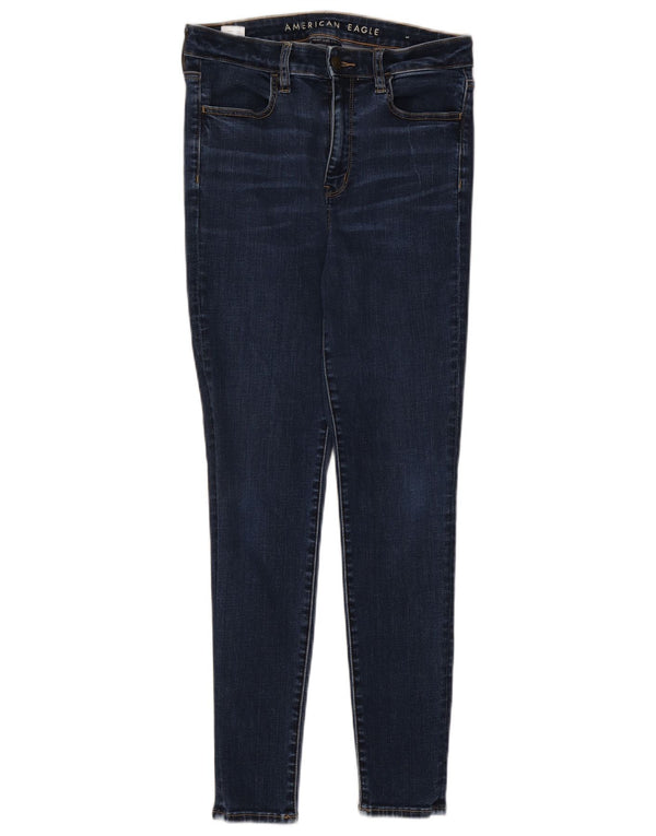 Damskie jeansy skinny American Eagle UK 14 Large W30 L28 Granatowa bawełna