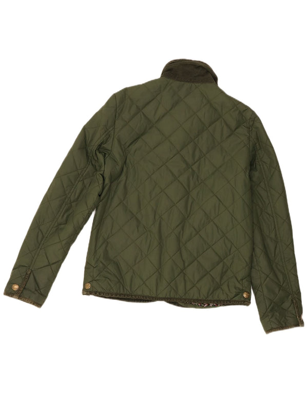 Damska pikowana kurtka Jack Wills UK 10 Small, zielony nylon