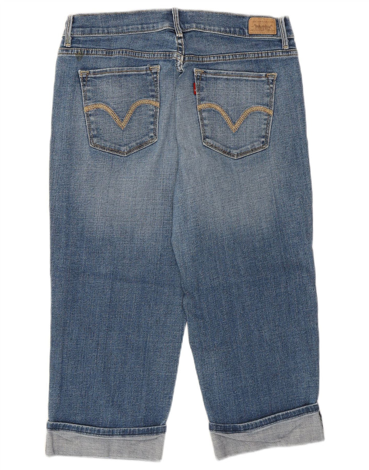 Damskie spodnie Capri LEVI'S US 8 Medium W30 L19 Niebieskie bawełniane