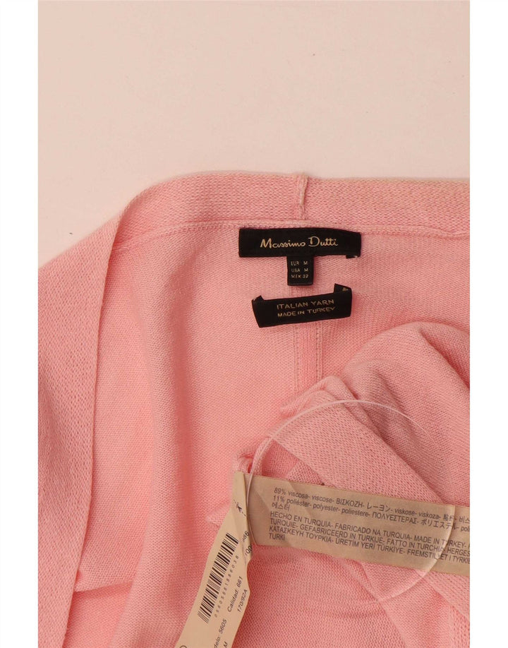 Damski sweter rozpinany Massimo Dutti z rękawem 3/4 UK 14, średni róż