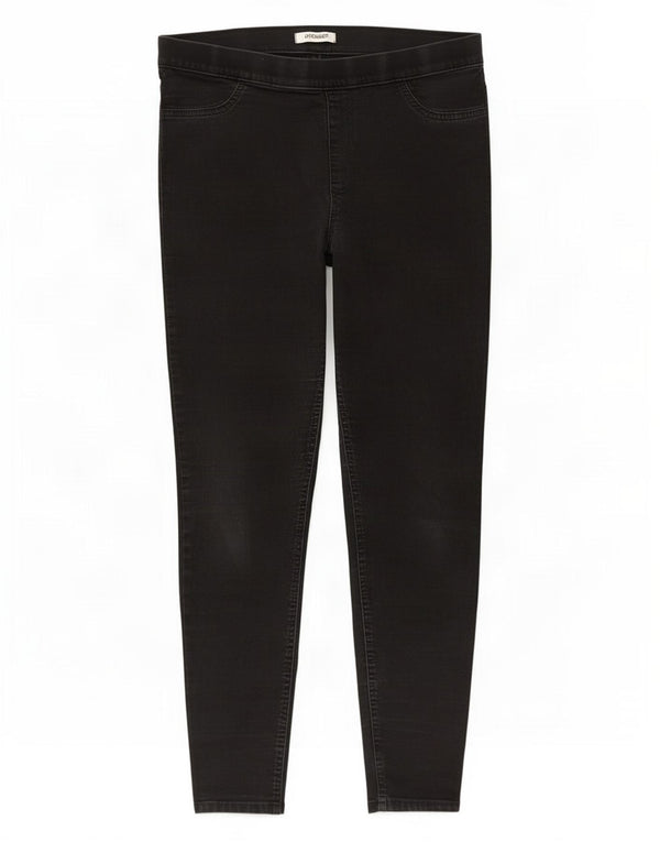 Marks & Spencer Damskie jeansy Jegging UK 16 Large W34 L26 Czarna bawełna
